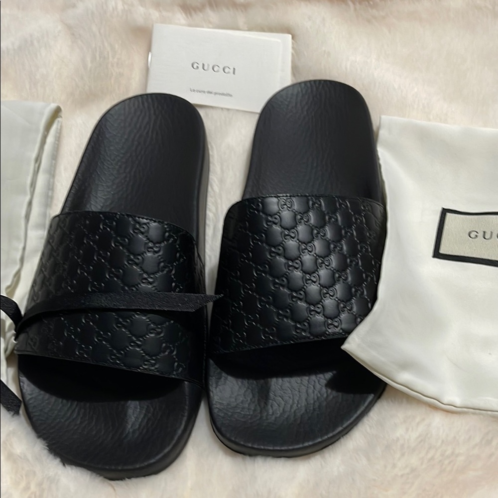 Gucci  Black Slide Sandals